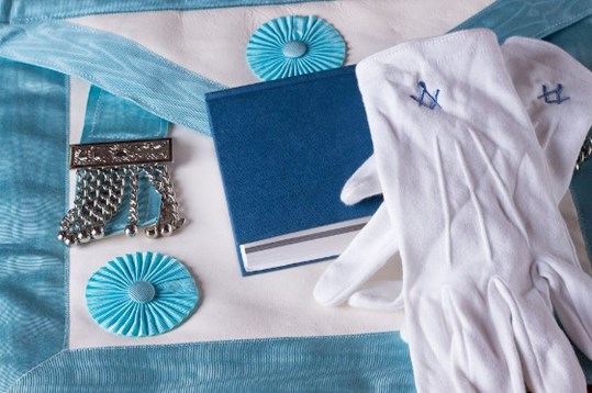 Master Mason apron and gloves